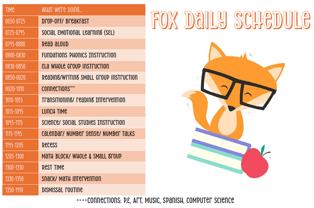 Fox Schedule